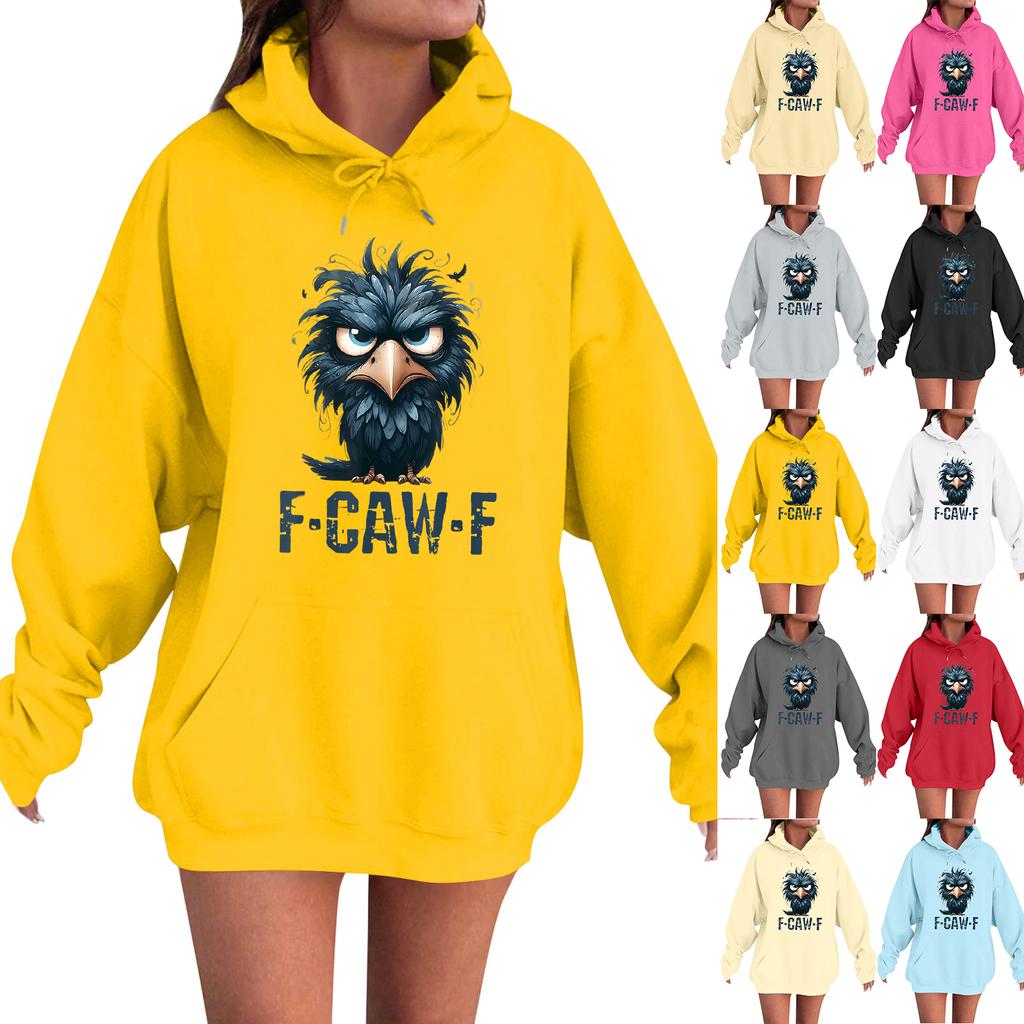 Women's Fashion Casual Long Sleeve Loose Printed Sweatshirt