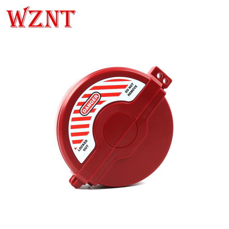 NT-G42 WZNT 64mm-127mm Red Durable Polypropylene Gate Valve Lockout Cover Industrial Safety Two Hole Lock Key CE ISO/ROHS