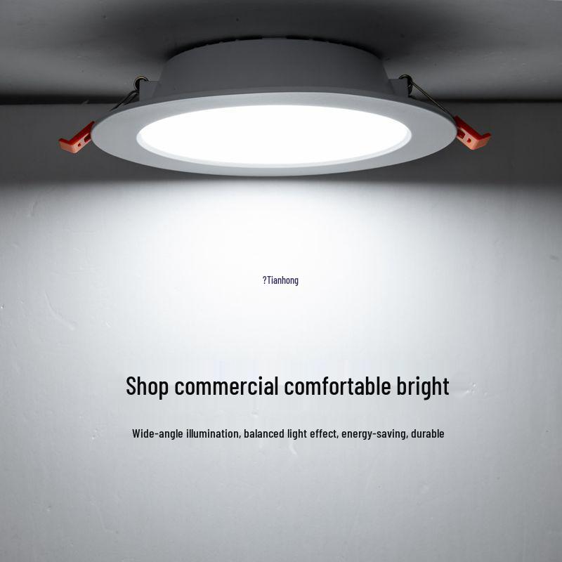 4-inch 12W & 6-inch 18W Commercial Downlight Recessed Ceiling Light with 9 or 15 Holes
