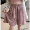 Women's High Waist Quick-Dry Ice Silk Shorts - Loose, Cool, Wide-Leg, Plus Size Summer Pants