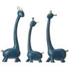 Семья из трех статуэток, полимерные скульптуры для украшения дома, аксессуары-фигурки, художественные подарки, поделки, настольные украшения (Упаковка из 3 шт., синий цвет)
