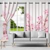 2 шт. Шторы с живыми цветами для окон, Детская спальня, Гостиная, Квартира, Для помещений и улицы, Теплоизолирующие шторы-блэкаут