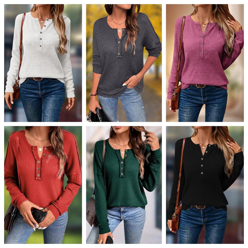 Женский свитер в полоску с V-образным вырезом и длинными рукавами, осень/зима 2024 г.