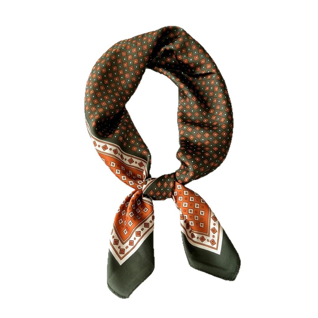 South Korea's new 71 small square scarf silk scarf women's spring summer fashion professional decoration scarf floral scarf versatile scarf