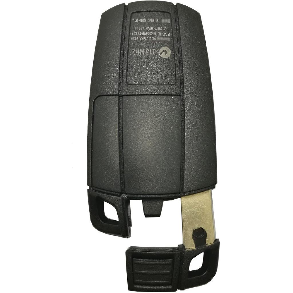 3 Buttons Keyless Remote Car Key Fob Fit for BMW 3 5 Series X5 X6 315MHz KR55WK49127 KR55WK49123 (Black)