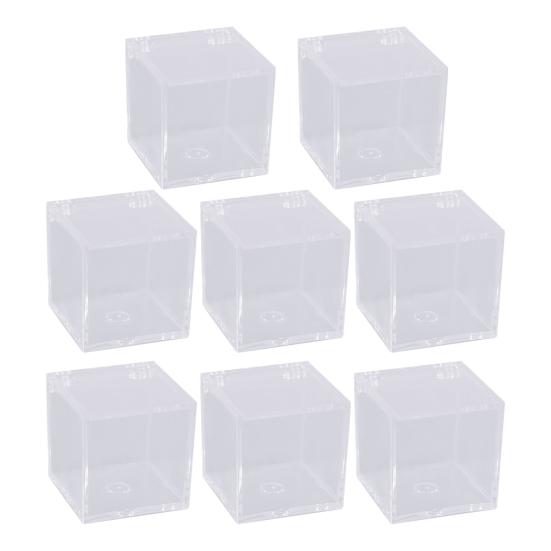 Ящик для хранения акриловый квадратный кубический органайзер с крышкой прозрачный дизайн пылезащитный многоцелевой ювелирный акриловый дисплей коробка