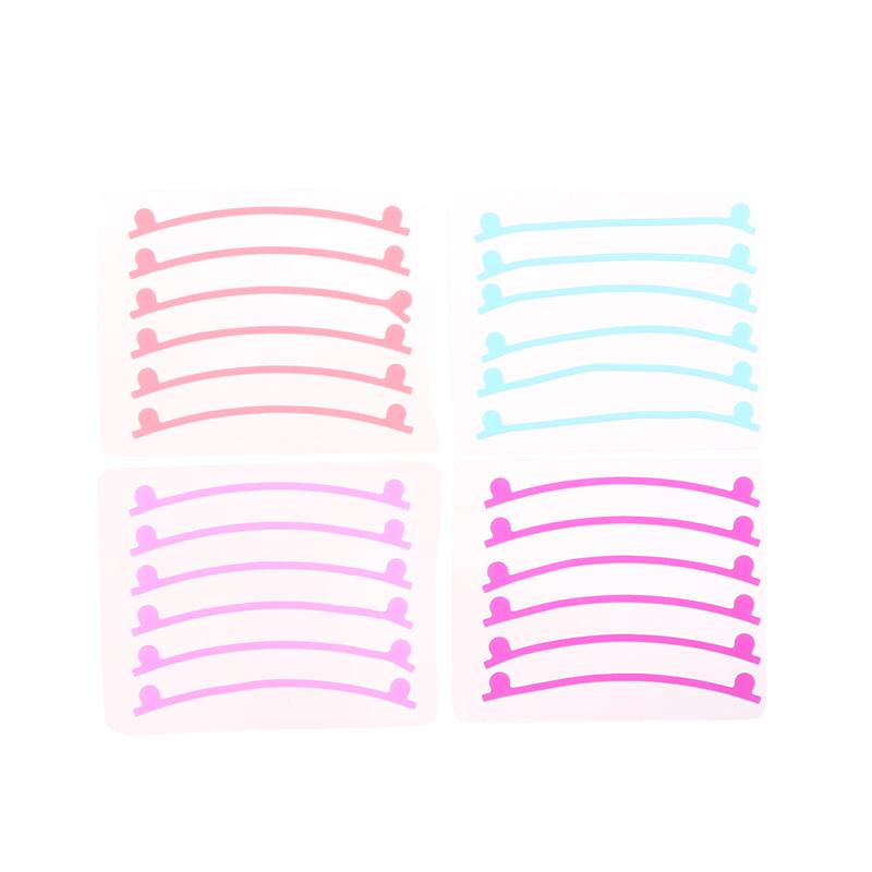 6 шт. Силиконовые полоски для ламинирования ресниц Многоразовые подушечки для завивки ресниц Лента для перманентной завивки Принадлежности для наращивания ресниц Инструмент для макияжа