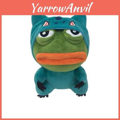 Пепе Лягушонок Покемон Бульбазавр Грустная Лягушка Аниме Мягкая Игрушка 23см Мягкий Плюш Хлопок ПП Подушка