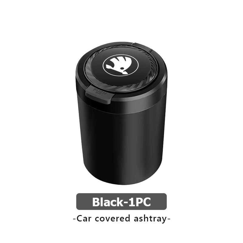 HGWE4 For Skoda Portable Luminous Car Ashtray Auto interior accessories Kamiq MK3 Roomster Rapid Kodiaq Karoq Fabia Enyaq