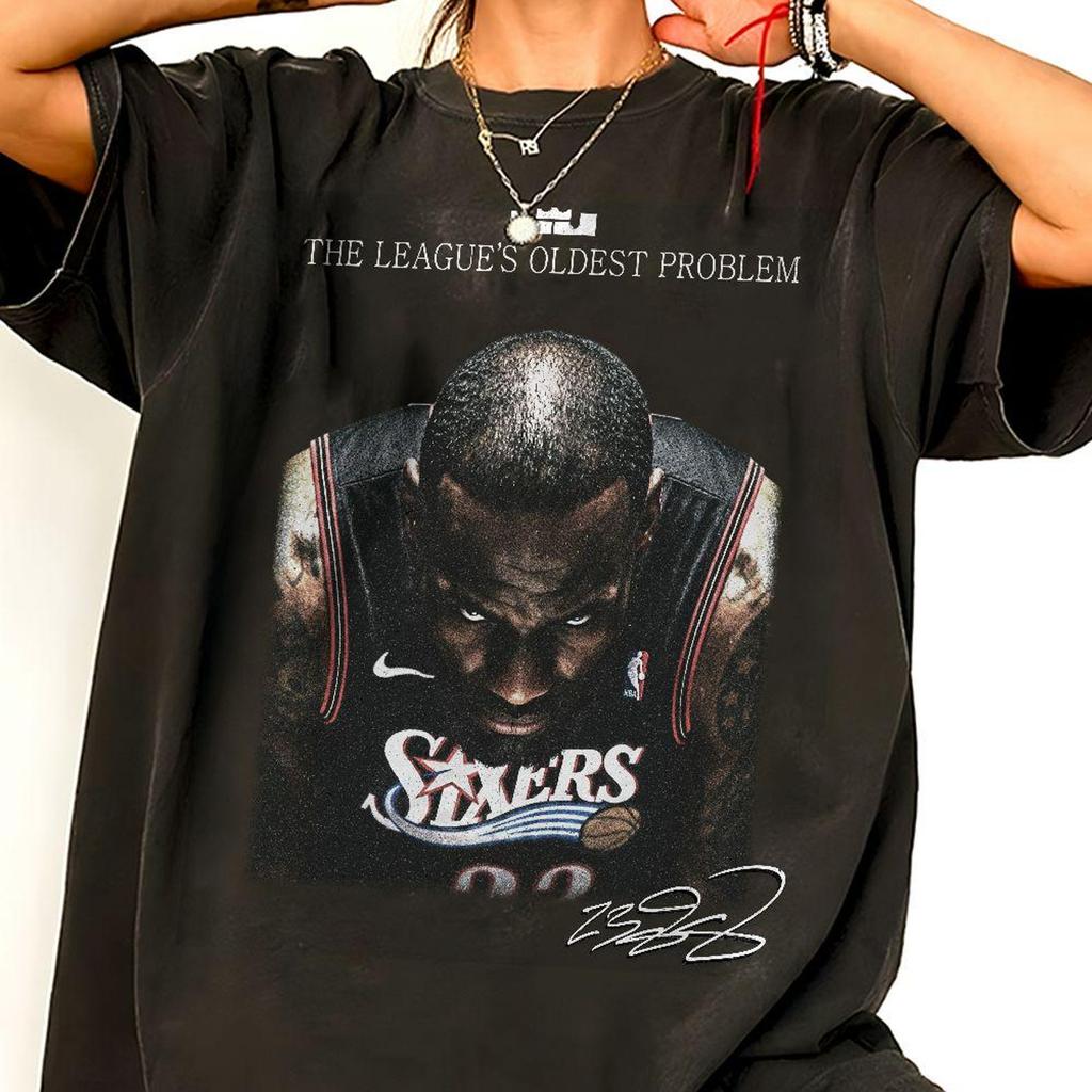 The League's Oldest Problem Philadelphia Vintage Basketball Comfort Color Shirt