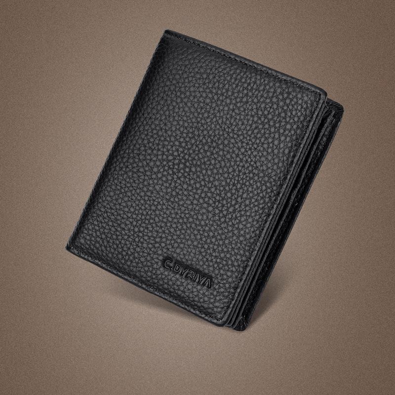 Мужской короткий кожаный кошелек плюс окружность большой вместимости на молнии мужской кошелек первый слой коровьей кожи мягкая кожа зажим