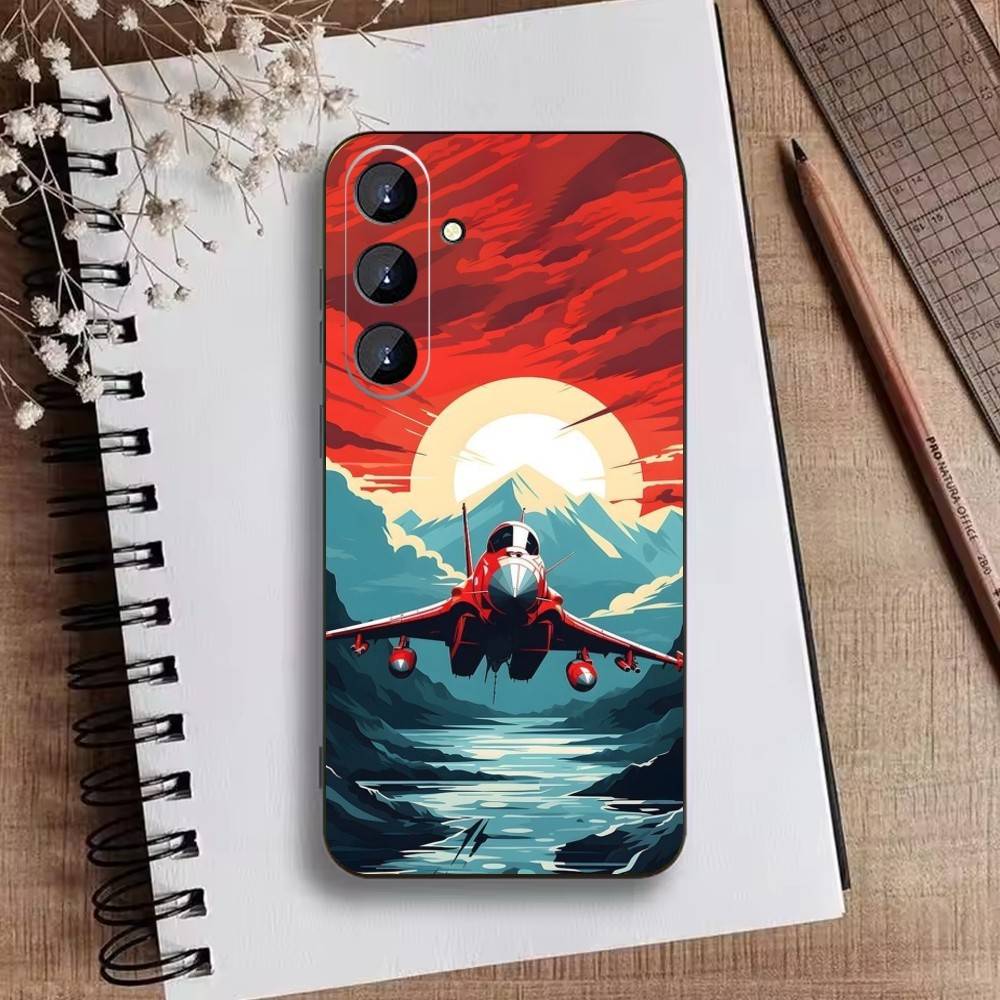 Матовый Жесткий Чехол для Телефона с Рисунком Маршрута Самолета для Samsung Galaxy A73, A21s, A22, A31, A52, A53, A71, A41 Мягкий Черный Корпус