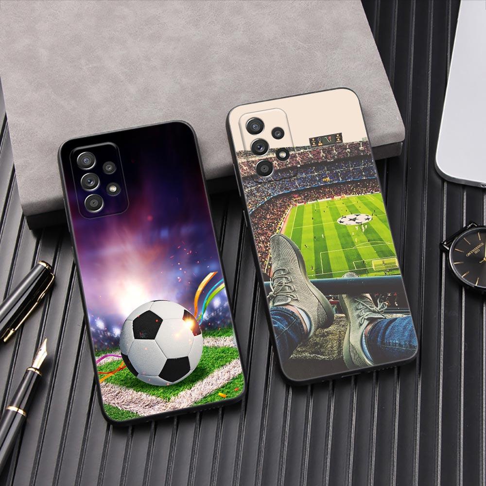 Football Soccer Ball Fire Un Rayo Phone Case For Samsung Galaxy A57 A56 A37 A55 A36 5G A26 A54 A52 A35 A34 A17 A16 A07 A06 Cover