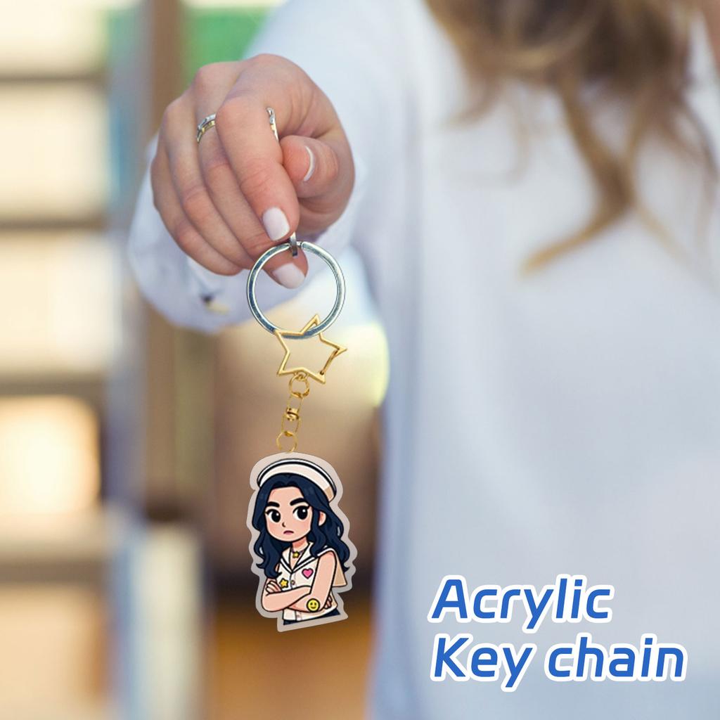Акриловый брелок для девочек, новая подвеска для сумки, аксессуары, ювелирные изделия