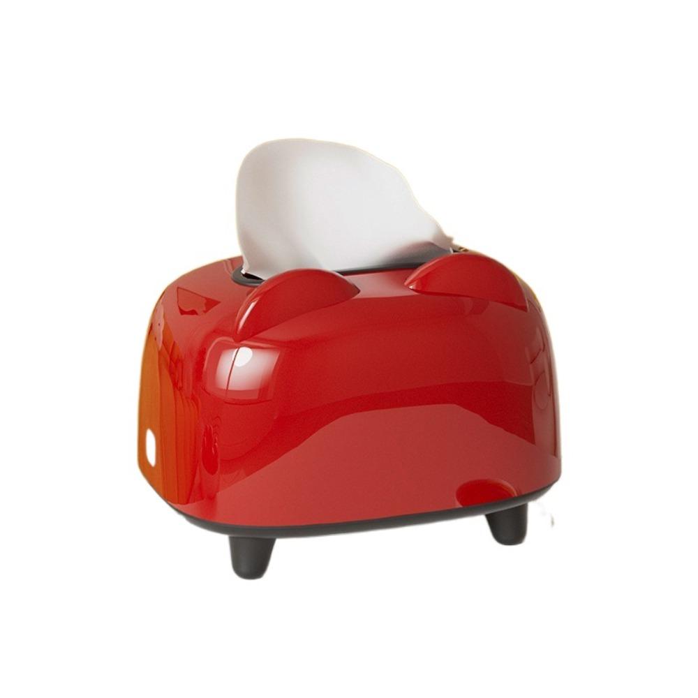 Cute Dopamine Desktop Tissue Box Plastic Multi-functional Tissue Storage Box Decorative Stable Phone Stand Holder Office