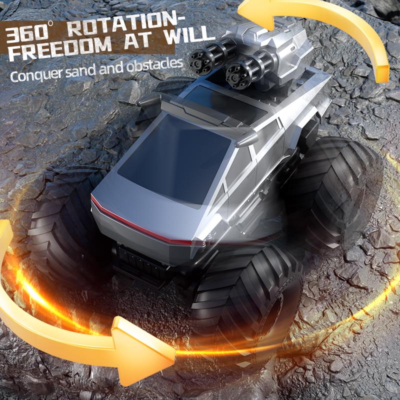 Q213 Амфибия Радиоуправляемый Внедорожный Грузовик 2.4G 4WD Водонепроницаемая Машинка на Пульте Управления с Водяной Пушкой Игрушки для Детей