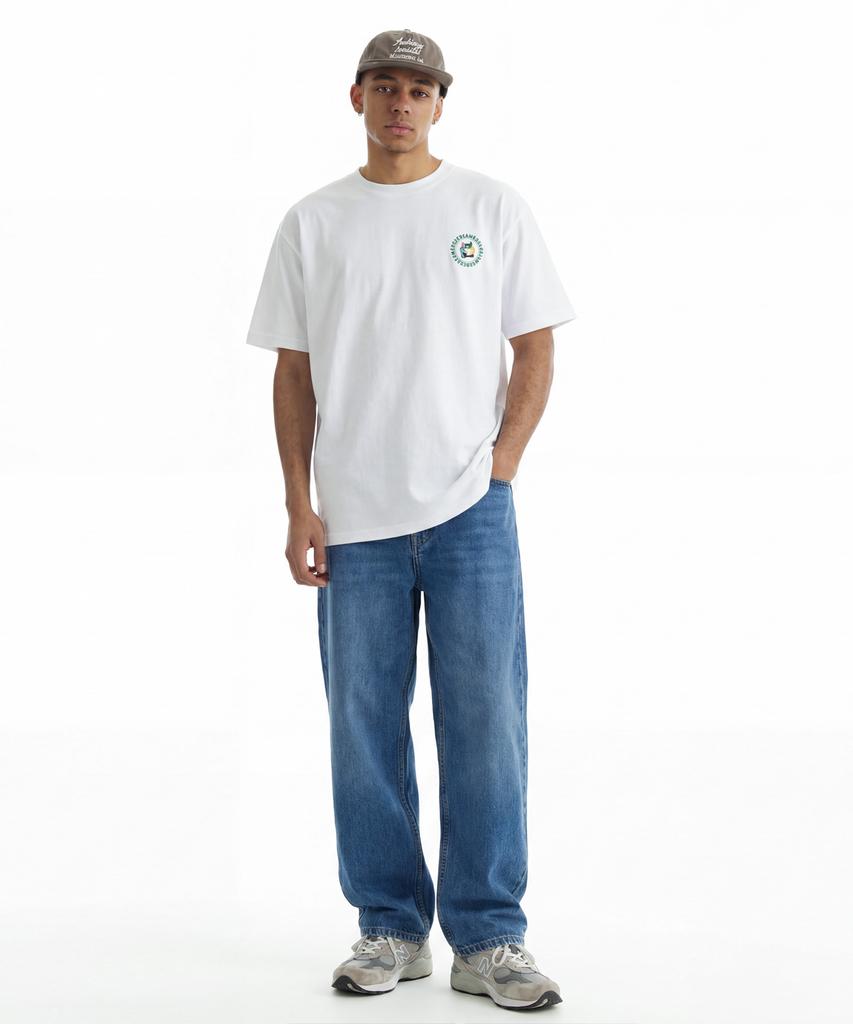 CREAM SODA LAB Front Small Logo Multi-Pakku Short Sleeve T-Shirt White