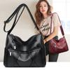 Women Bag 2025 Soft Leather Multi-layer Versatile Shoulder Crossbody Bag Large Capacity Middle-aged and Elderly Mom Bag