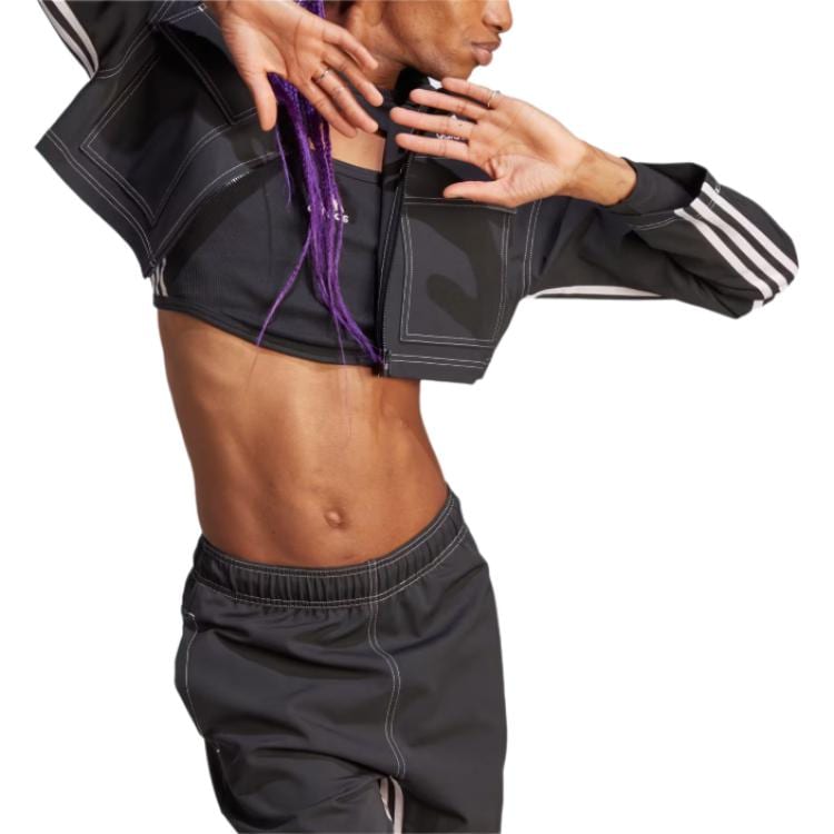 adidas Куртки Женские Черные Лацканы Умеренные IB4751
