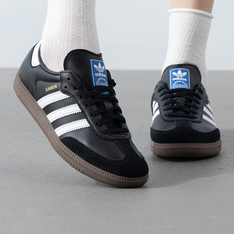 adidas Samba OG J 'Черный Белый' IE3676