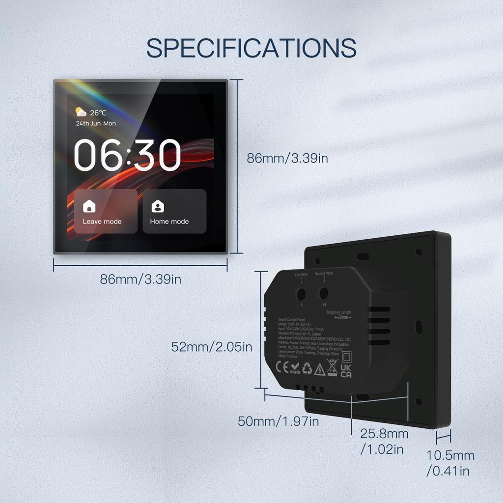 Tuya Zigbee Gateway: Multifunctional Control Panel with Alexa and Group Dimming Support