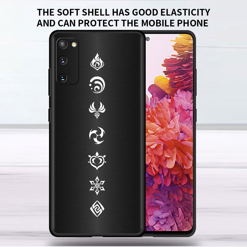 Мягкий чехол для Samsung Galaxy Note 20 Ultra 10 Plus Lite A50 A70 A20 A40 A20e 9 8 A60 A10e Funda Phone Cover Genshin Impact Shell