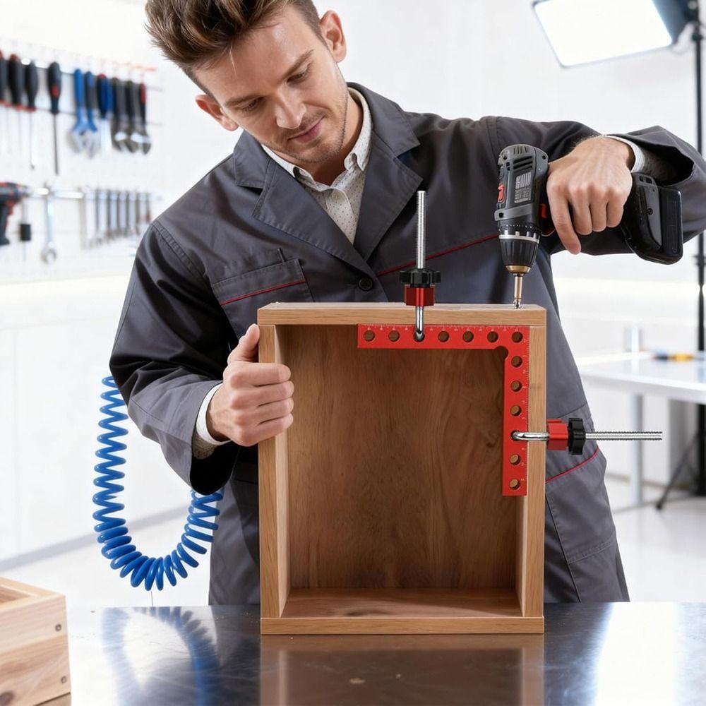 L Shape Corner Clamps 90 Degree Woodworking Positioning Block Drawers Assembly