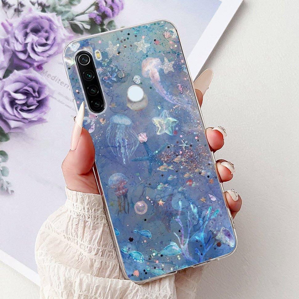 6.3" Silicone Case For Xiaomi Redmi Note 8 Soft TPU Cute Patterned Cover Case For Redmi Note 8  Note8 Protective Shell Bumper