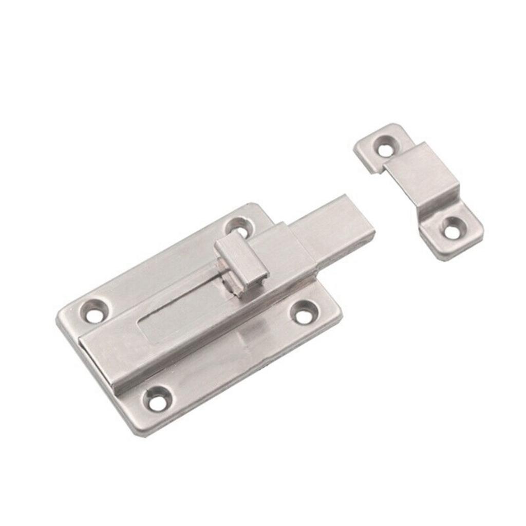 Bedroom Bathroom Stainless Steel Shed Lock Door Bolt Padlock Clasp Set Cabinet Catches