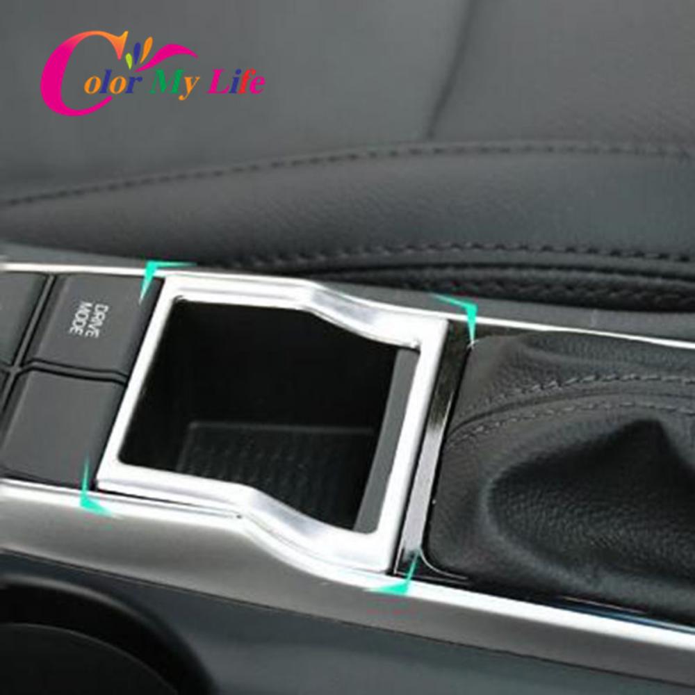 Накладка на педаль переключения передач из нержавеющей стали для автомобильного ручного тормоза, наклейка на стакан для воды для Hyundai Tucson 2015 - 2018