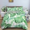 Green Nature Weed Leaves Comfortable Duvet Quilt Cover Pillowcase Bedding Set Children Bedroom Decoration Home Textile