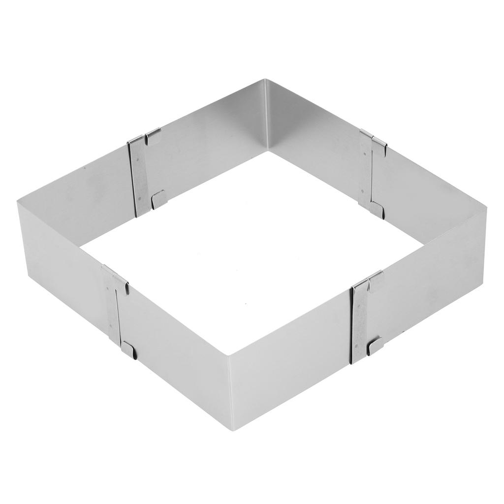 Квадратное кольцо для мусса из нержавеющей стали, выдвижная форма для печенья, торта, кухонные инструменты для выпечки своими руками, 10~18 см