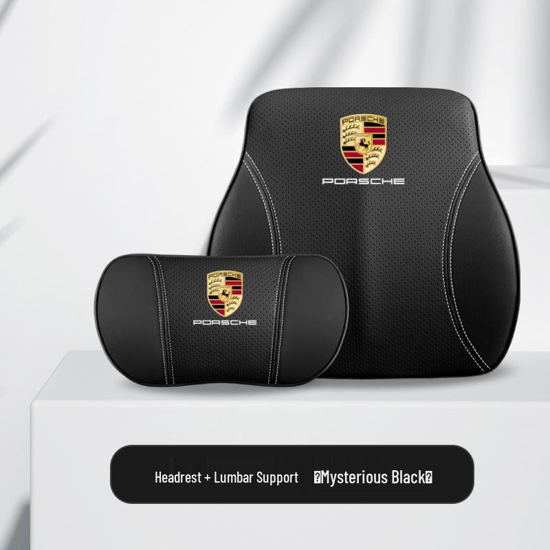 Аксессуары Порше: Подголовники, Поясничные опоры и Предметы интерьера для Cayenne, Macan, Panamera и 718.