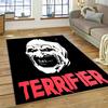 2025 New Style Terrifier 3 Horror Clown Movie Carpet Rug for Bedroom Living Room Home Sofa Decoration,kids Play Decor Floor Mat