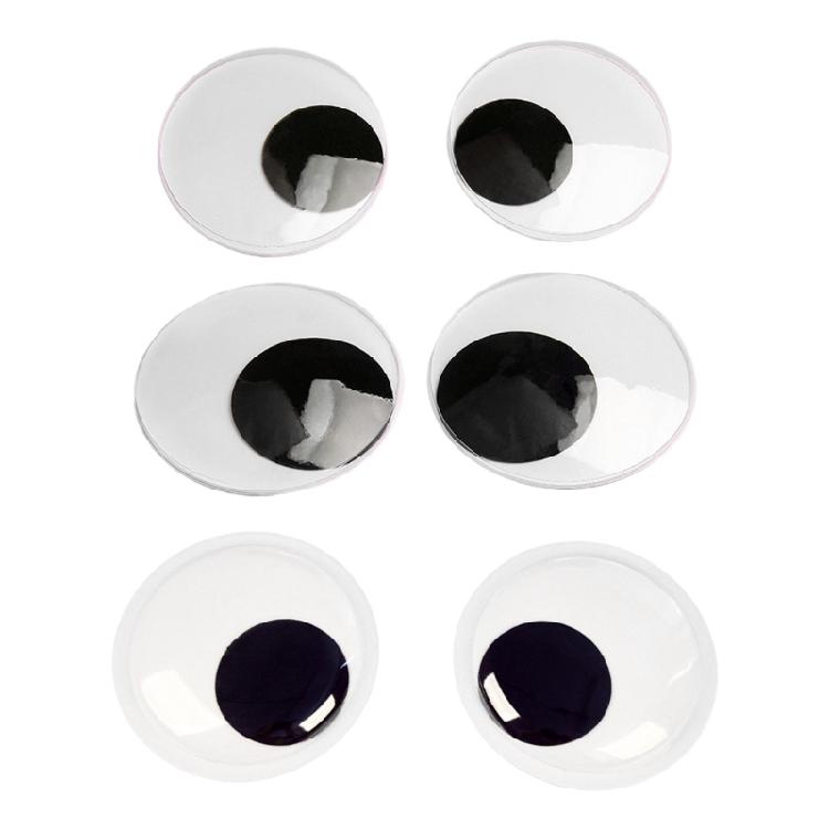 Самоклеящиеся кукольные глазки с плоской задней стороной для поделок, вязаных игрушек, ручных животных