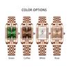 POEDAGAR High Quality Diamond Watch Top Brand Luxury Fashion Business Rectangle Waterproof Quartz Ladies Watches Stainless Steel