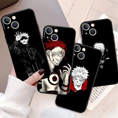 Чехол Jujutsu Kaisen для Apple Iphone 11 13 14 12 Pro Max 7 8 Xr X 6 5 5S Se 2022 13promax Черный силиконовый чехол для телефона