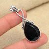 Black Spinel Gemstone 925 Sterling Silver Handmade Jewelry Pendant For Women Gift