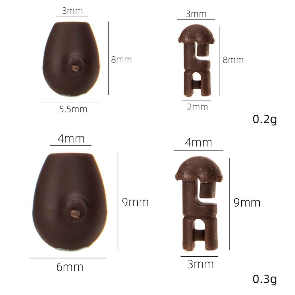 Черные пластиковые быстросъемные коннекторы для лески - Фидерный стиль, 20 шт. или 50 шт.
