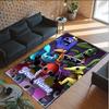 Personalized Crystal Velvet Carpet Custom Name Text,Rainbow Friends Anti Slip Area Rug For Home Decoration