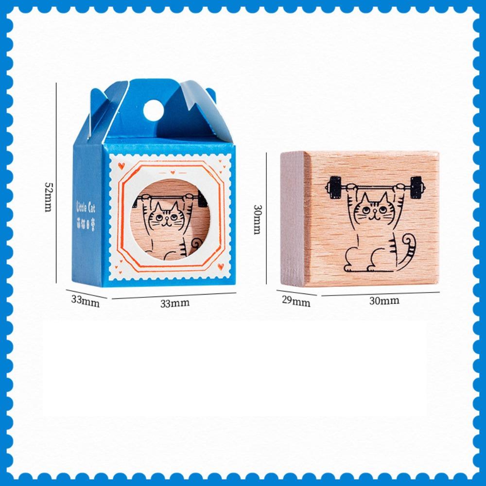 Artistic Style Wooden Rubber Stamps Journal Decoration Stamps  For DIY Card Photo Album Diary Decor