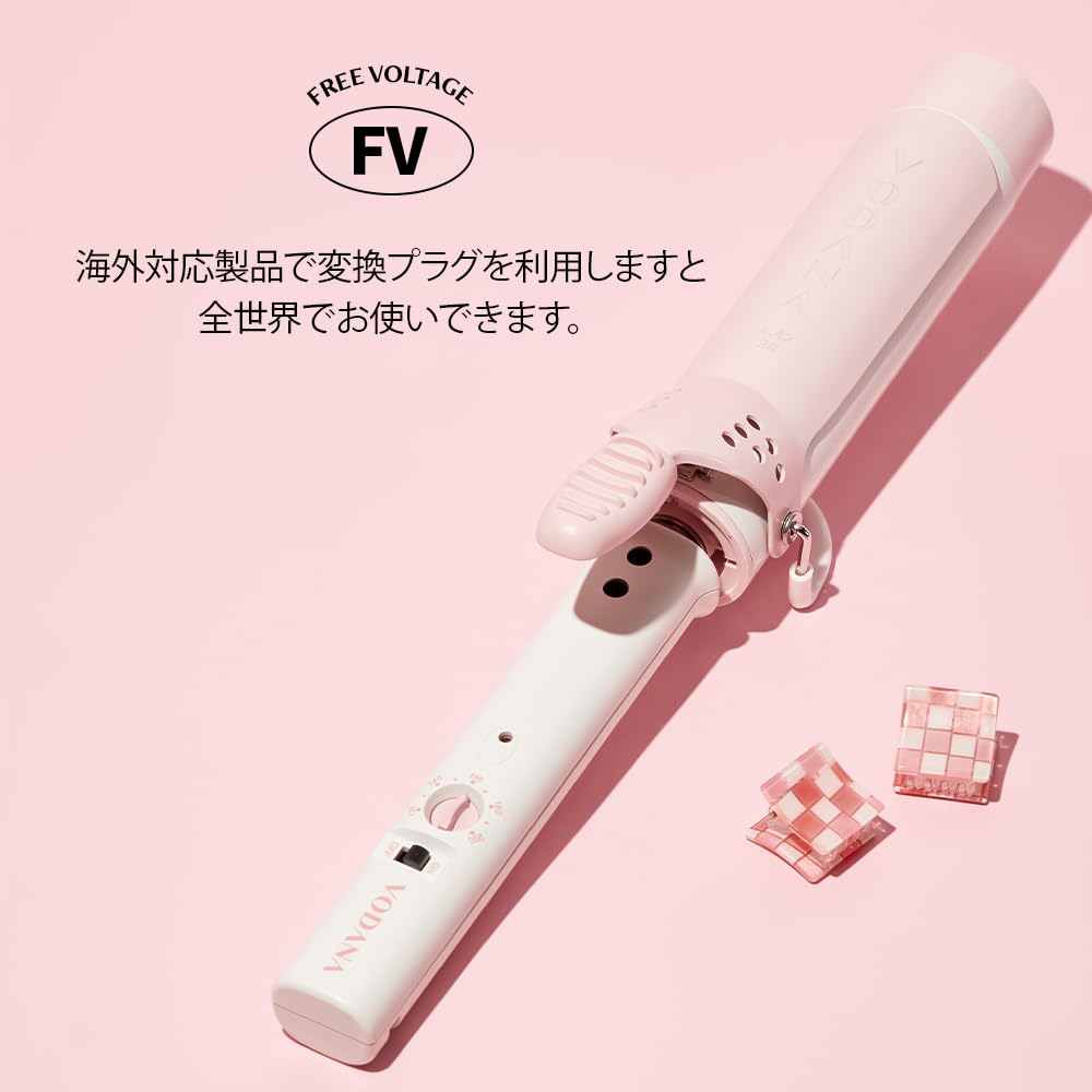 VODANA Glam Wave щипцы для завивки волос Оригинальная спецификация Wave щипцы для завивки Yoshinmori Waist Curling Goddess Hair Корейский стиль волос Минимизированный ущерб [Японский