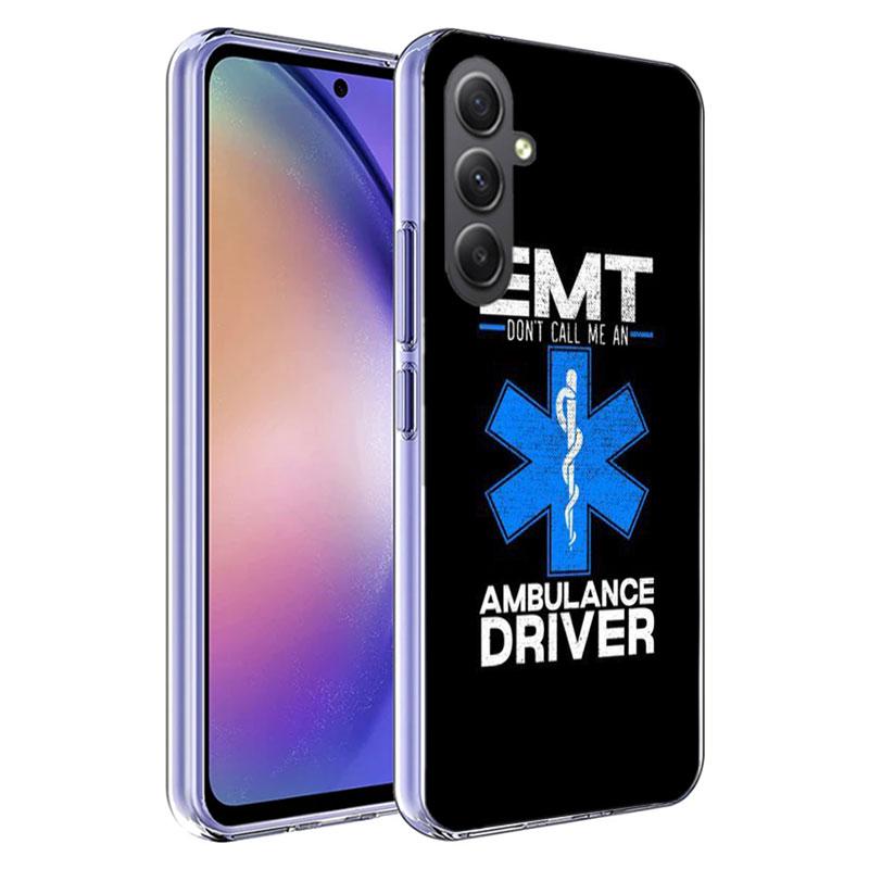 EMT EMS Medical Rescue Case For Phone Samsung Galaxy A12 A22 A32 A52 A52S A13 A23 A33 A53 A14 A24 A34 A54 5G A73 A42 A9 A8 A7 A6