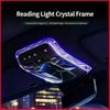 For Benz C GLC E Class W206 X254 W214 Crystal Reading Light Frames Decorative Stickers Interior Modification Accessorie