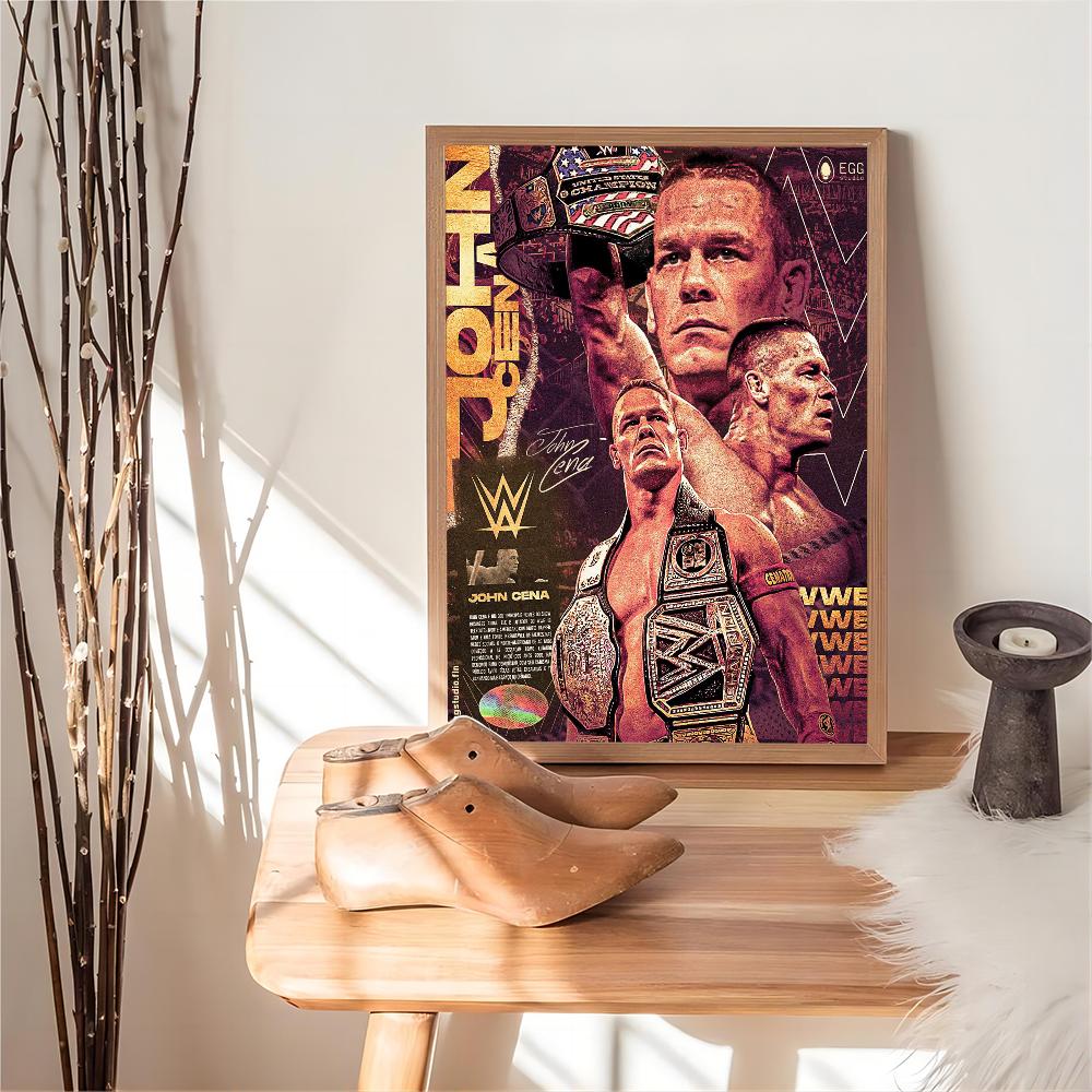 Профессиональный реслинг J-John Cool C-Cena Плакат Аниме Постеры Наклейки HD Качество Настенное Искусство Ретро Постеры для Дома Kawaii