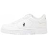 Polo Кожаные низкие модные кроссовки на шнуровке Унисекс Кроссовки Белые 809891791009