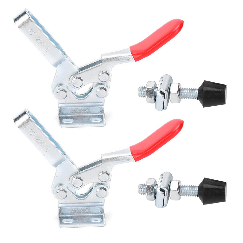 2Pcs Welding Toggle Clamp Horizontal Fixture Elbow Compressor Quick Release Hand Tool GH?225?D