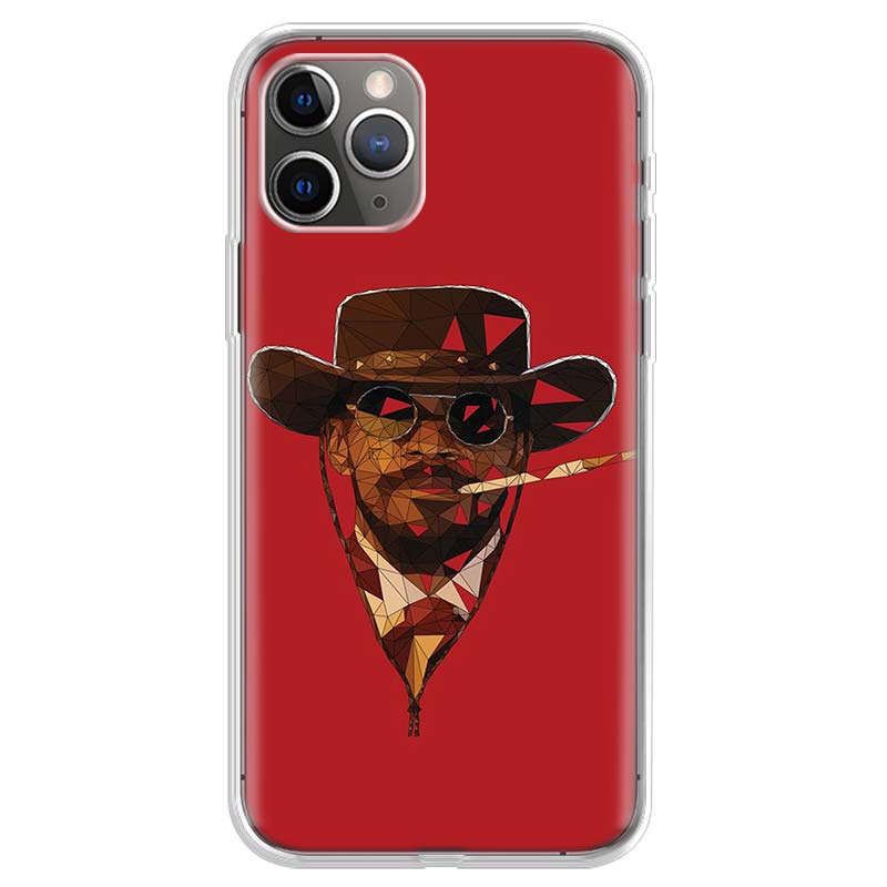 Django Unchained Phone Case For iPhone 17 Air 11 13 Mini 14 15 Plus 16 12 Pro Max 16E SE 7 8 Pattern Soft TPU Back Cover 17 Air