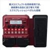 ZOOM Bass Multi-Effects Pedal B1X FOUR - 71 Effects, 9 Amp Models, Red