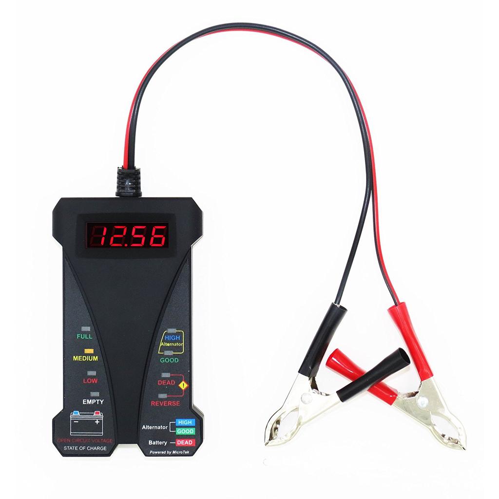 12V Smart LED Digital Battery Tester Voltmeter and Alternator Analyzer For Cars